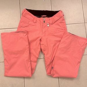 VOLCOM PINK SNOW PANTS!